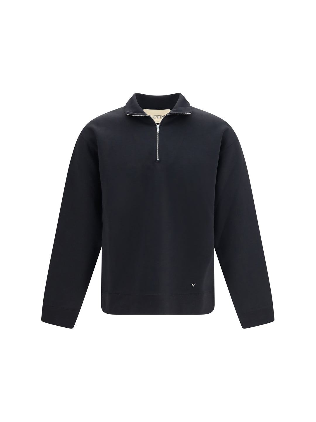 Half-zip high-neck jersey Sweatshirt 1