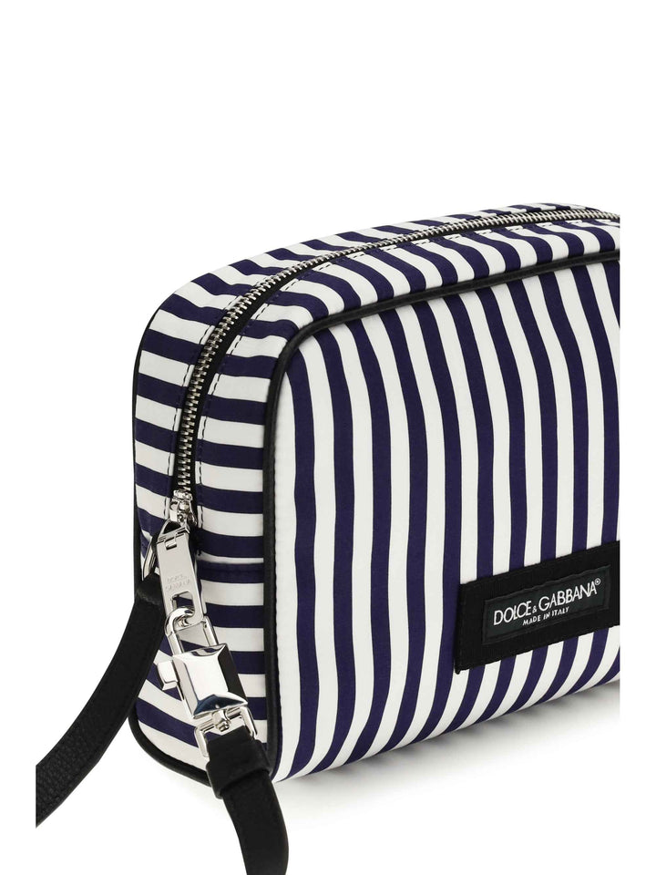 Striped poplin Handbag