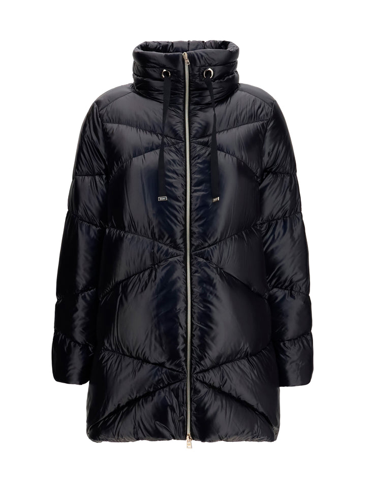 Quilted drawstring down Jacket 1