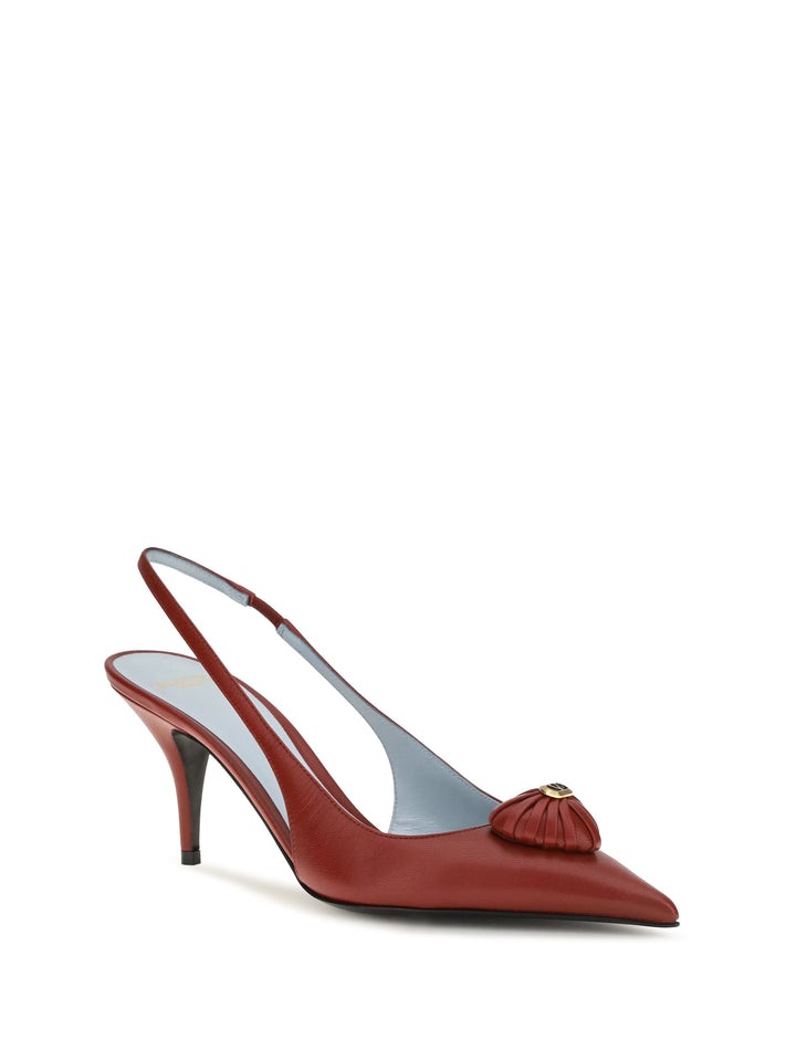 Coeur Royal Slingback leather Pumps 2