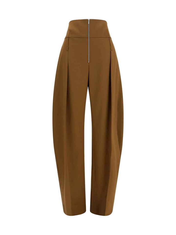 Wide balloon-fit zip Pants