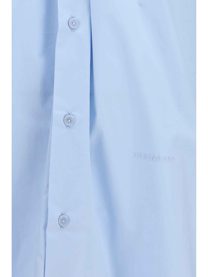Shirt with elasticated collar