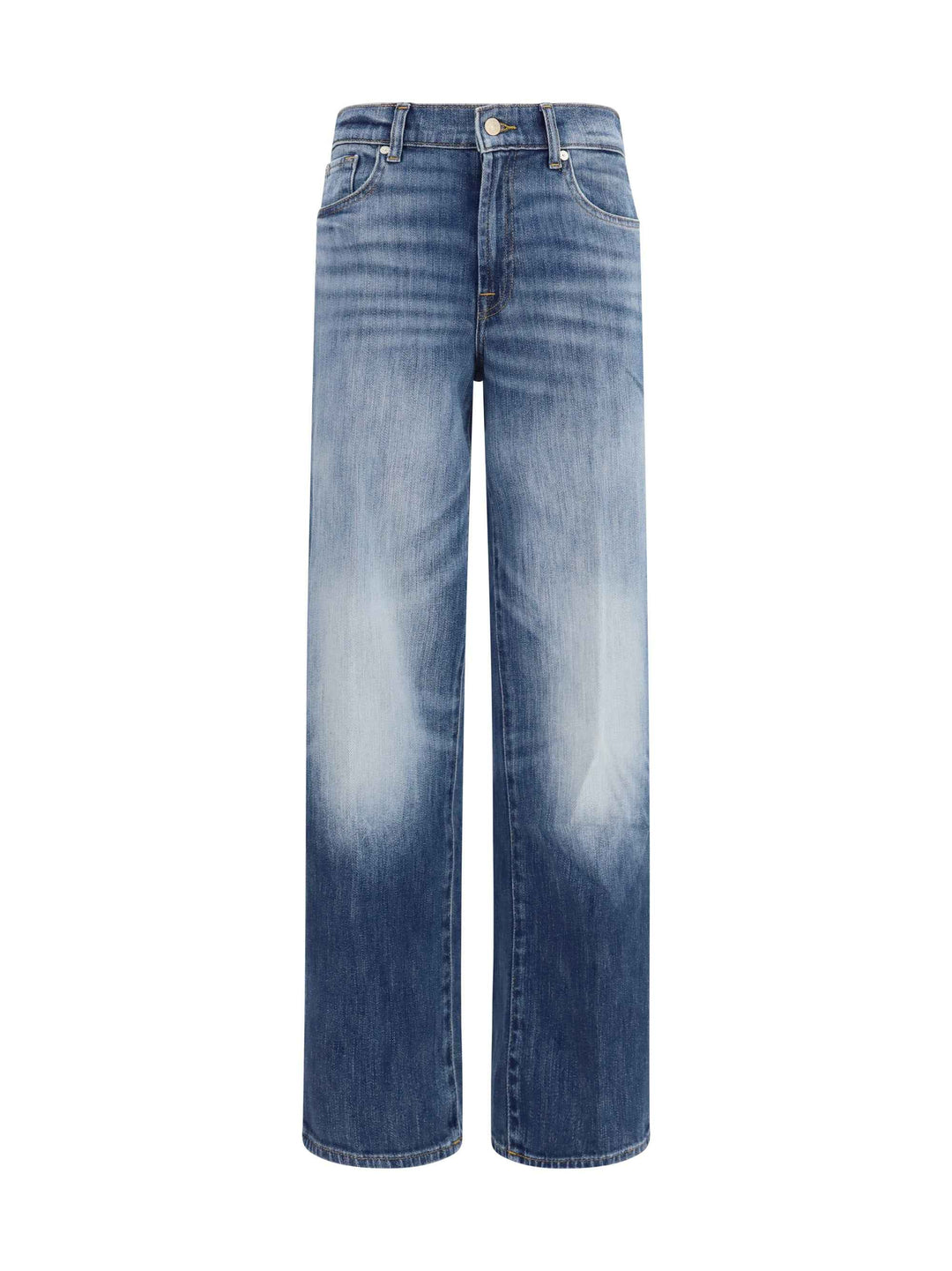 Straight-leg Vintage wash Jeans
