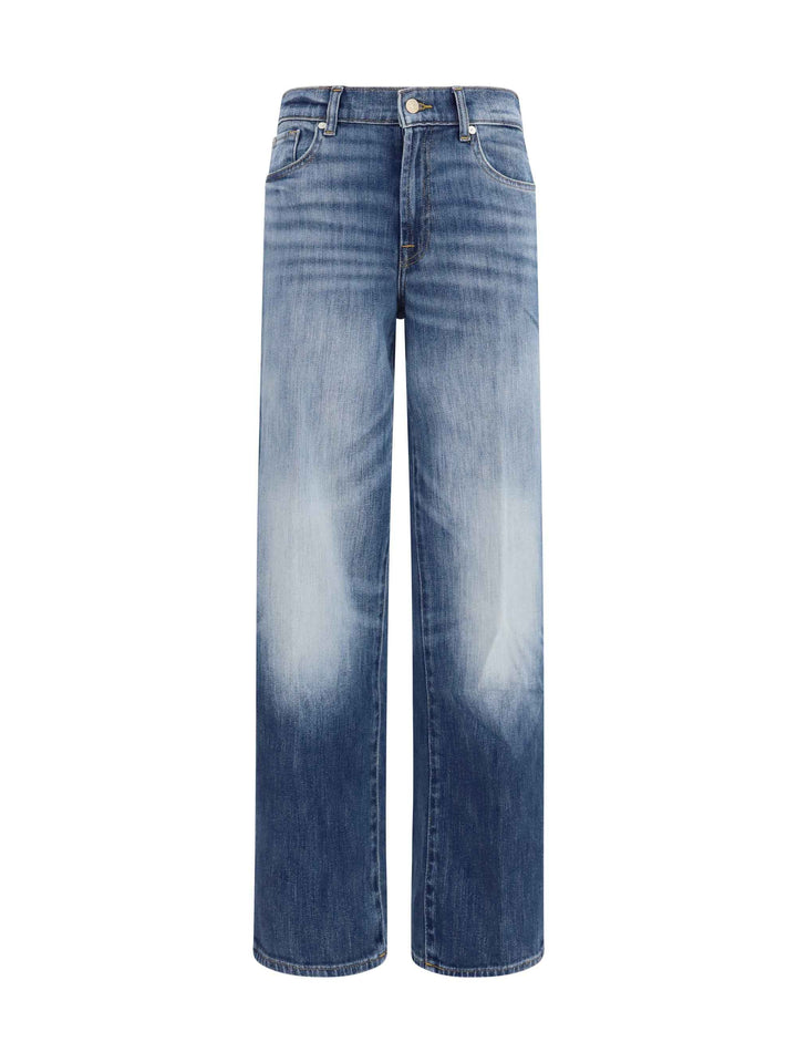 Straight-leg Vintage wash Jeans