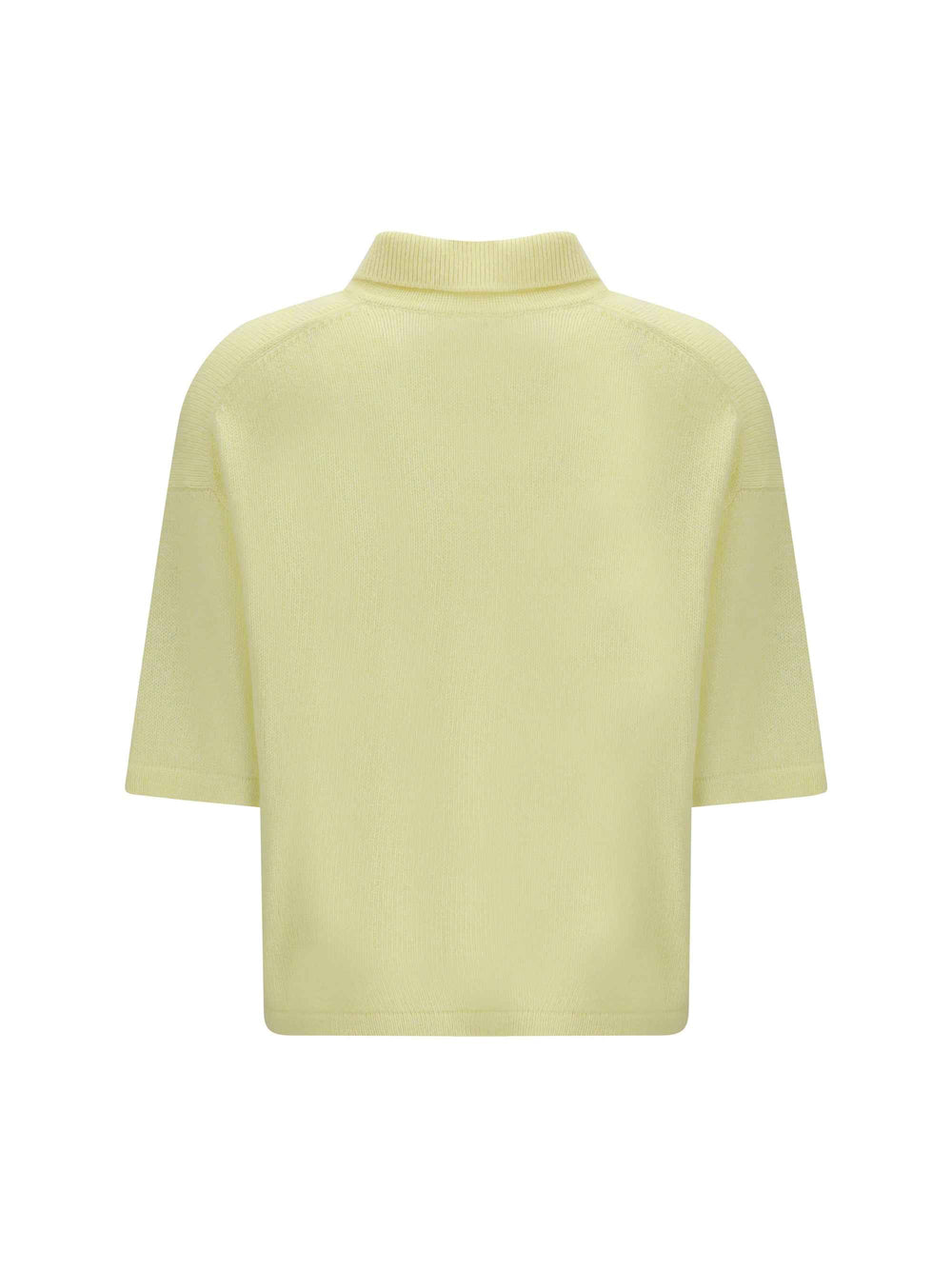 Short-sleeve polo neck Sweater