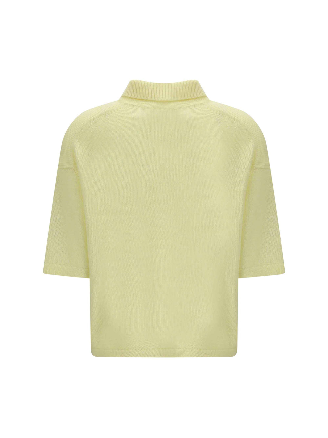 Short-sleeve polo neck Sweater