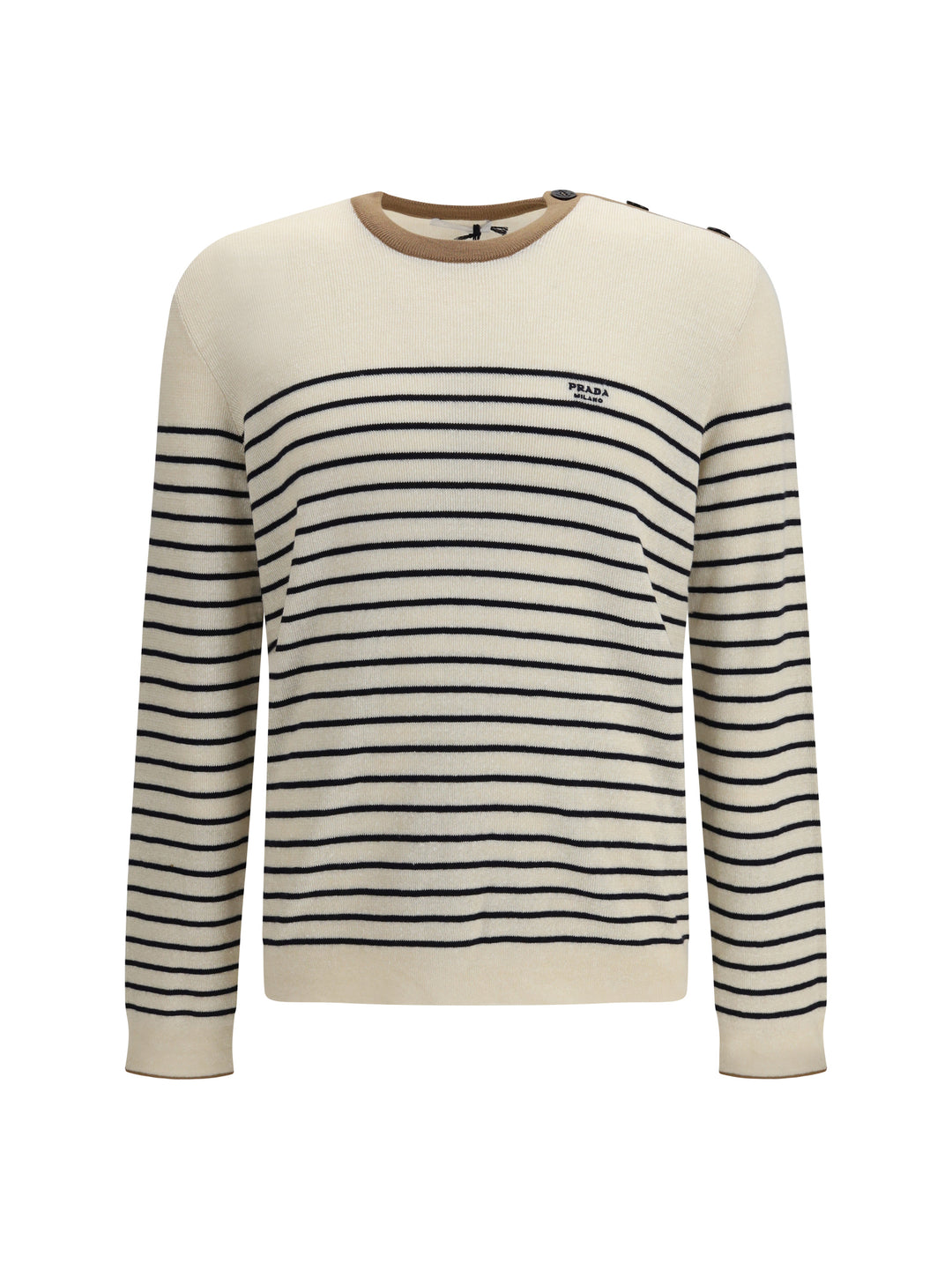 jacquard wool and cotton blend Sweater 1