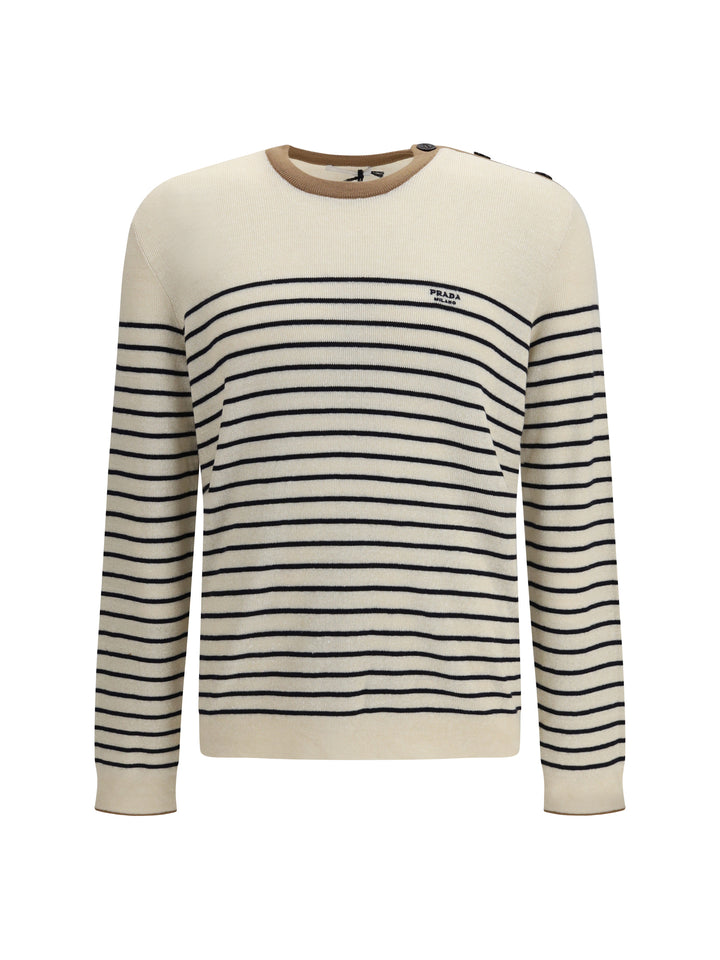jacquard wool and cotton blend Sweater 1