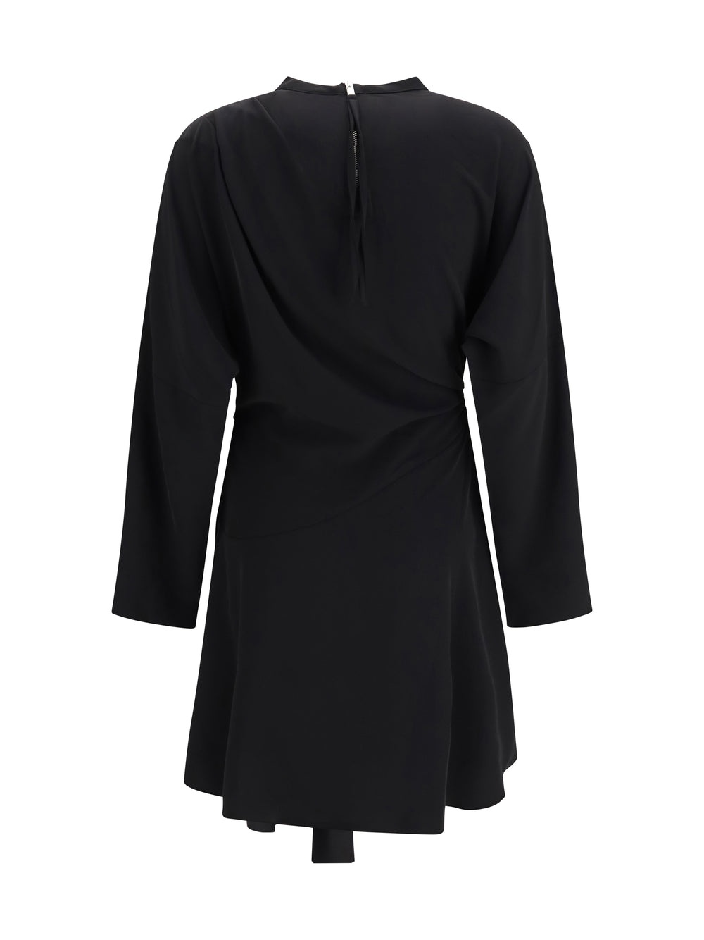Draped-knot crepe mini Dress 2
