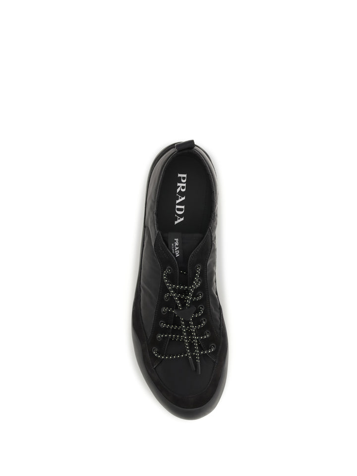 Leather and fabric Sneakers 4