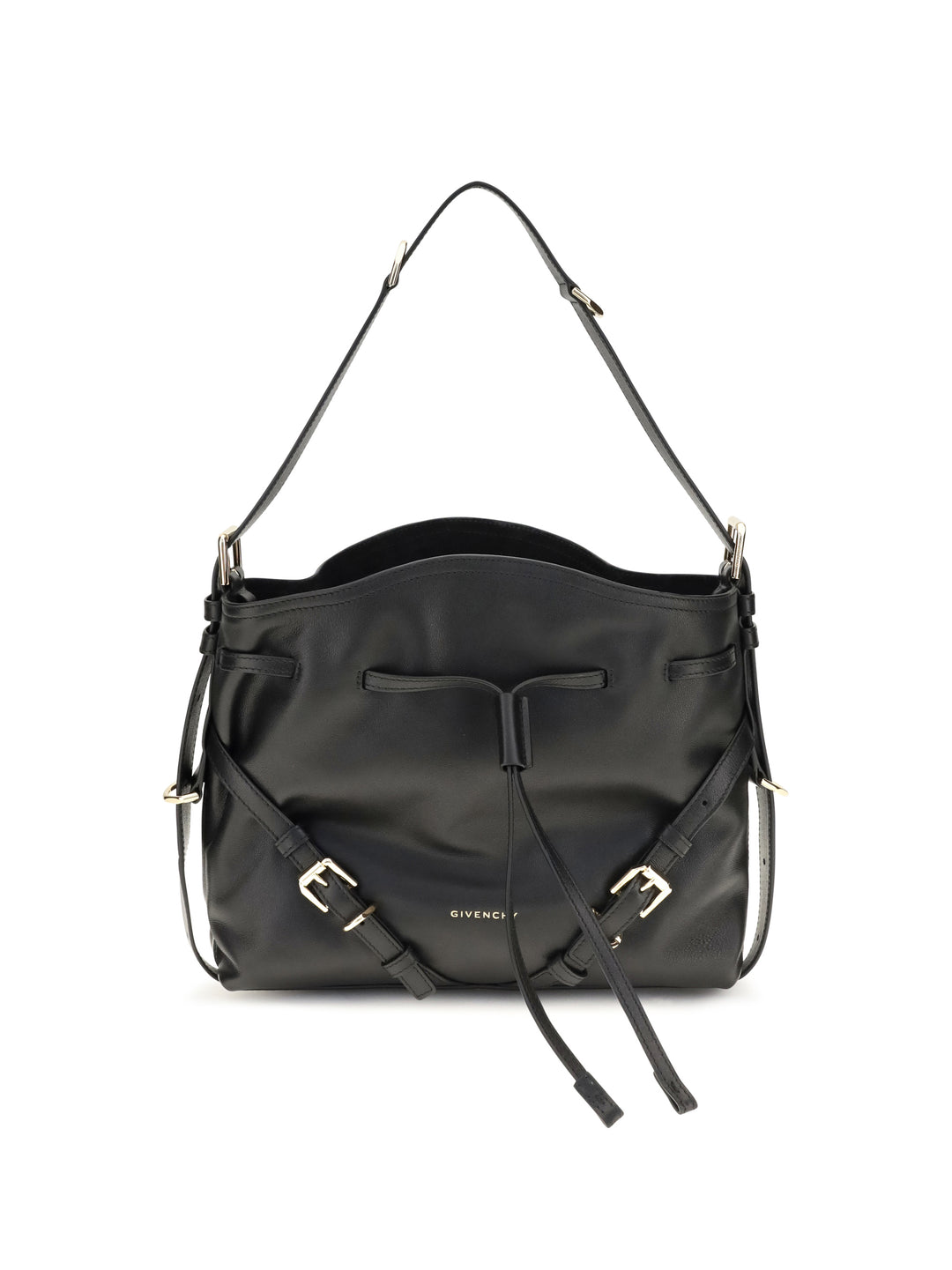 Small Voyou Bucket Handbag in glossy leather 1
