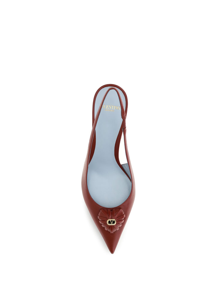 Coeur Royal Slingback leather Pumps 4
