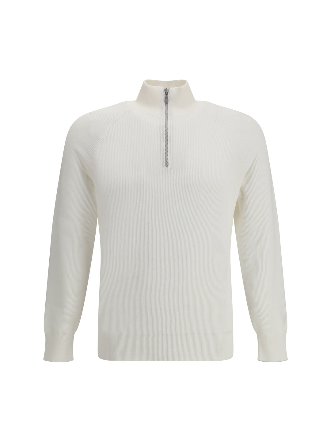 Cotton Sweater with a high neckline 1