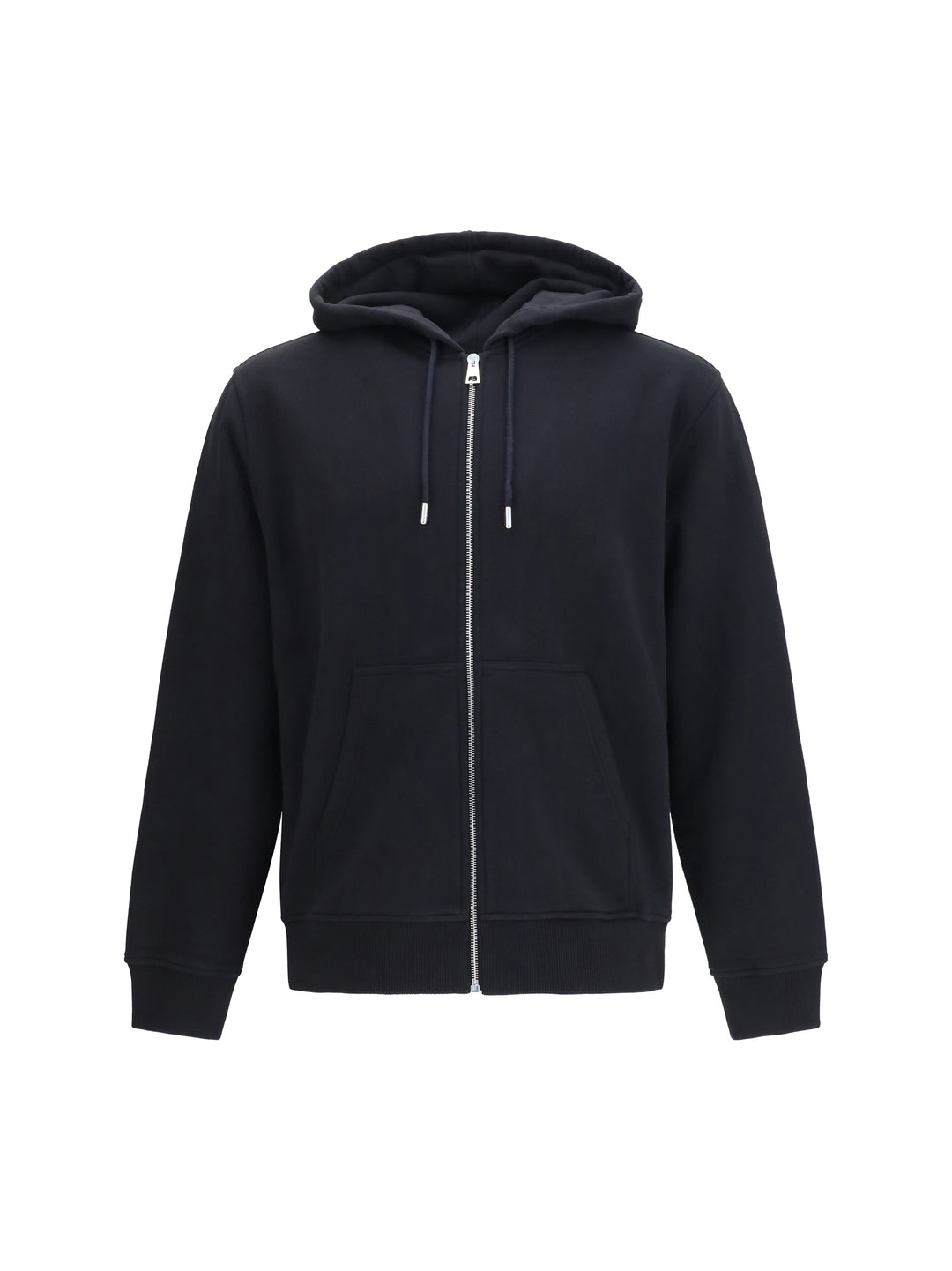 Photographic Negative print fleece zip Hoodie 1