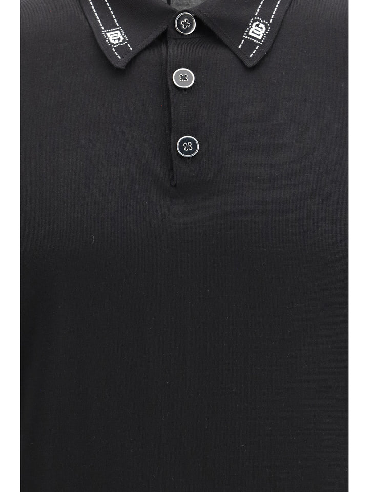 Silk Polo with collar and short sleeves 3