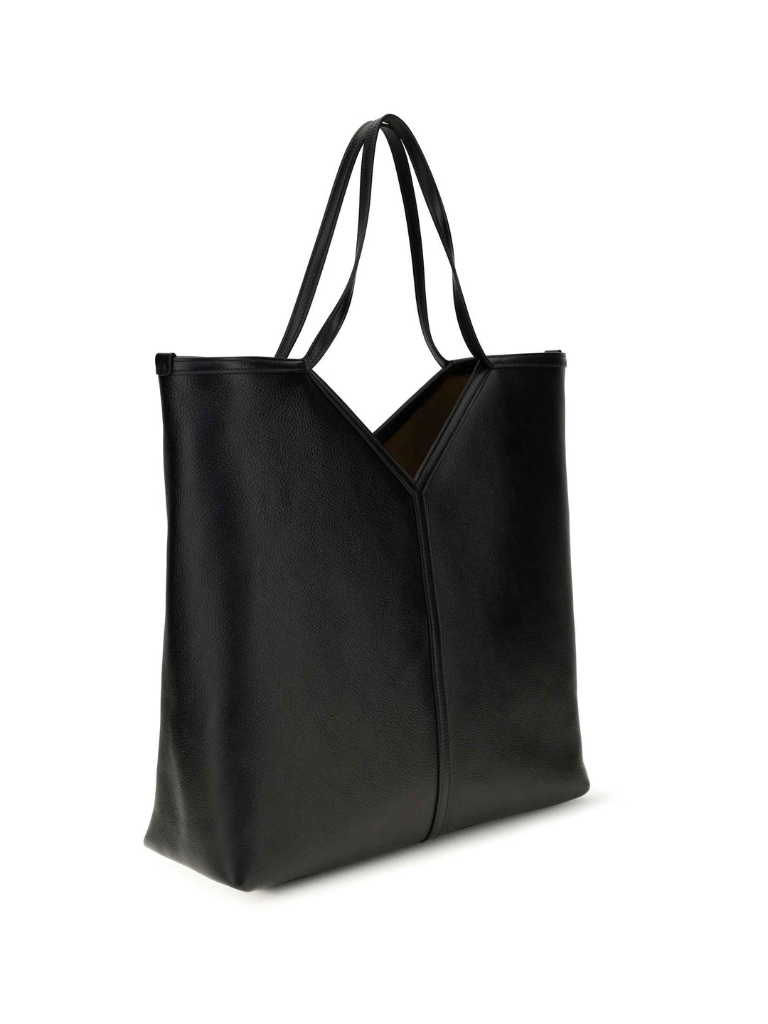 Large Y leather Tote Bag