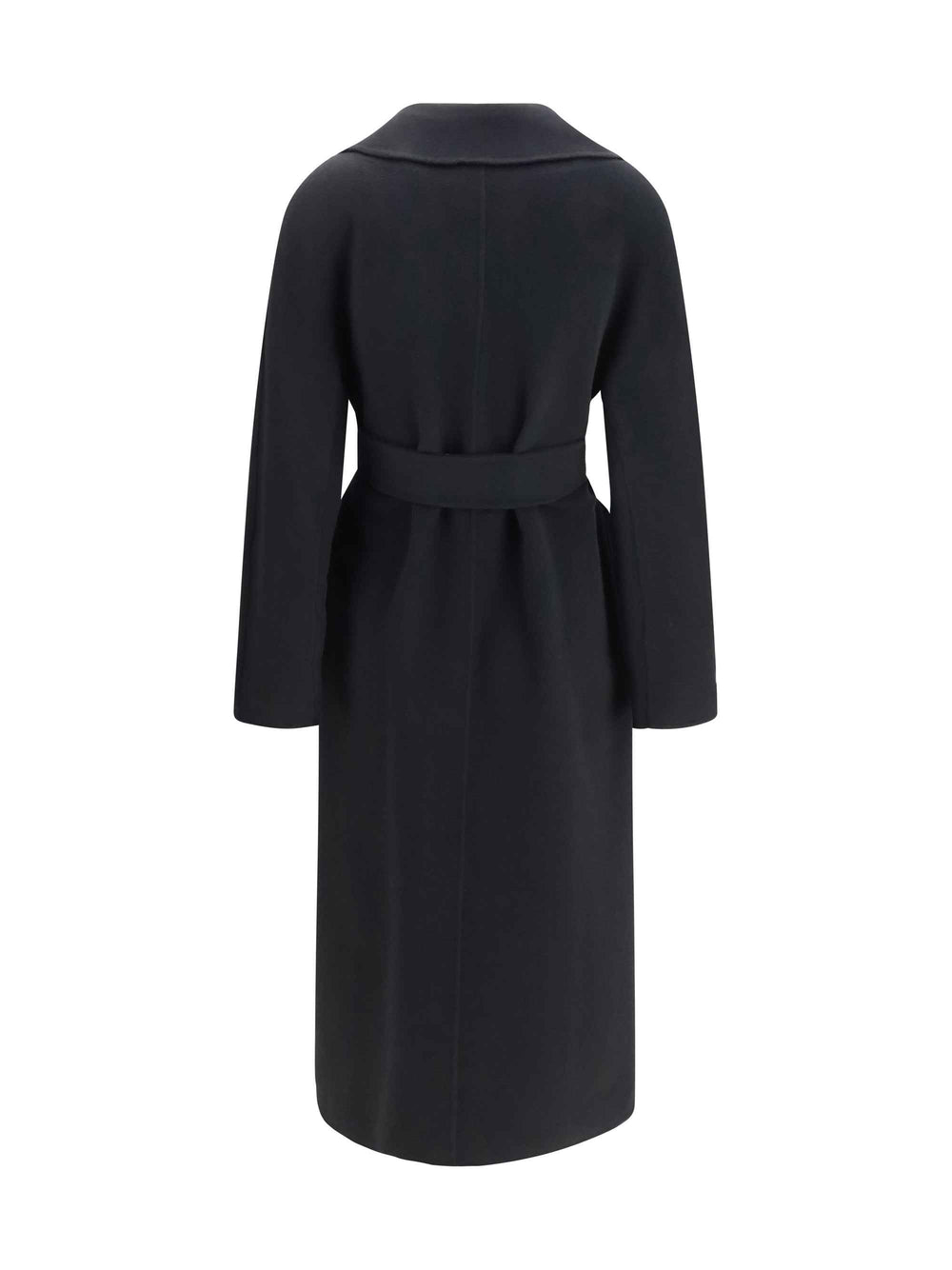 Long robe Coat in wool, cashmere and silk