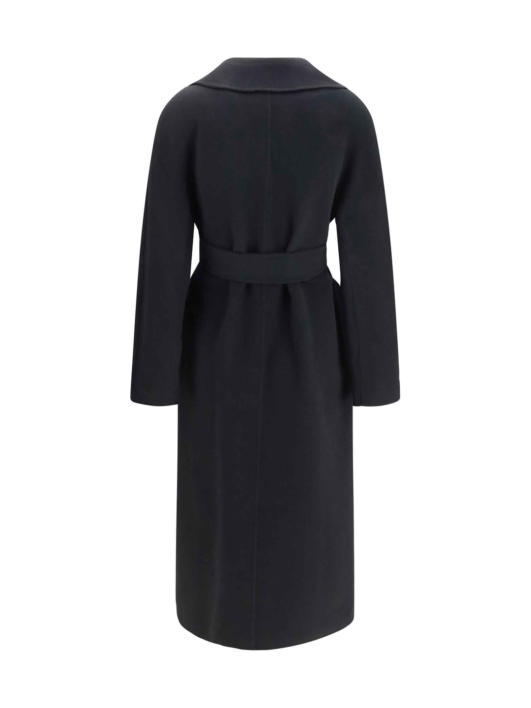 Long robe Coat in wool, cashmere and silk