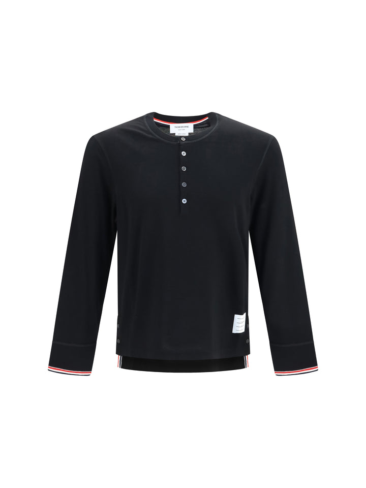 Buttoned Sweater with RWB cuffs 1
