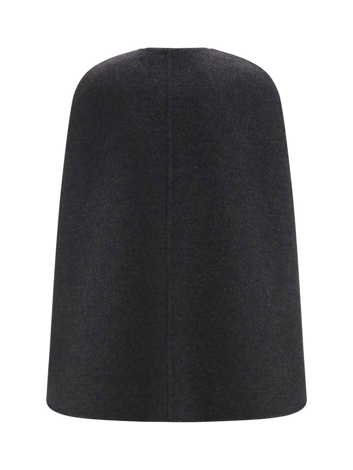 Wool-blend Cape