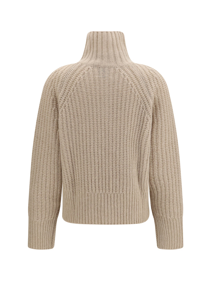 Ribbed Troyer Sweater with zip 2