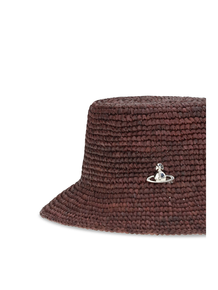 Orb raffia Bucket Hat 3
