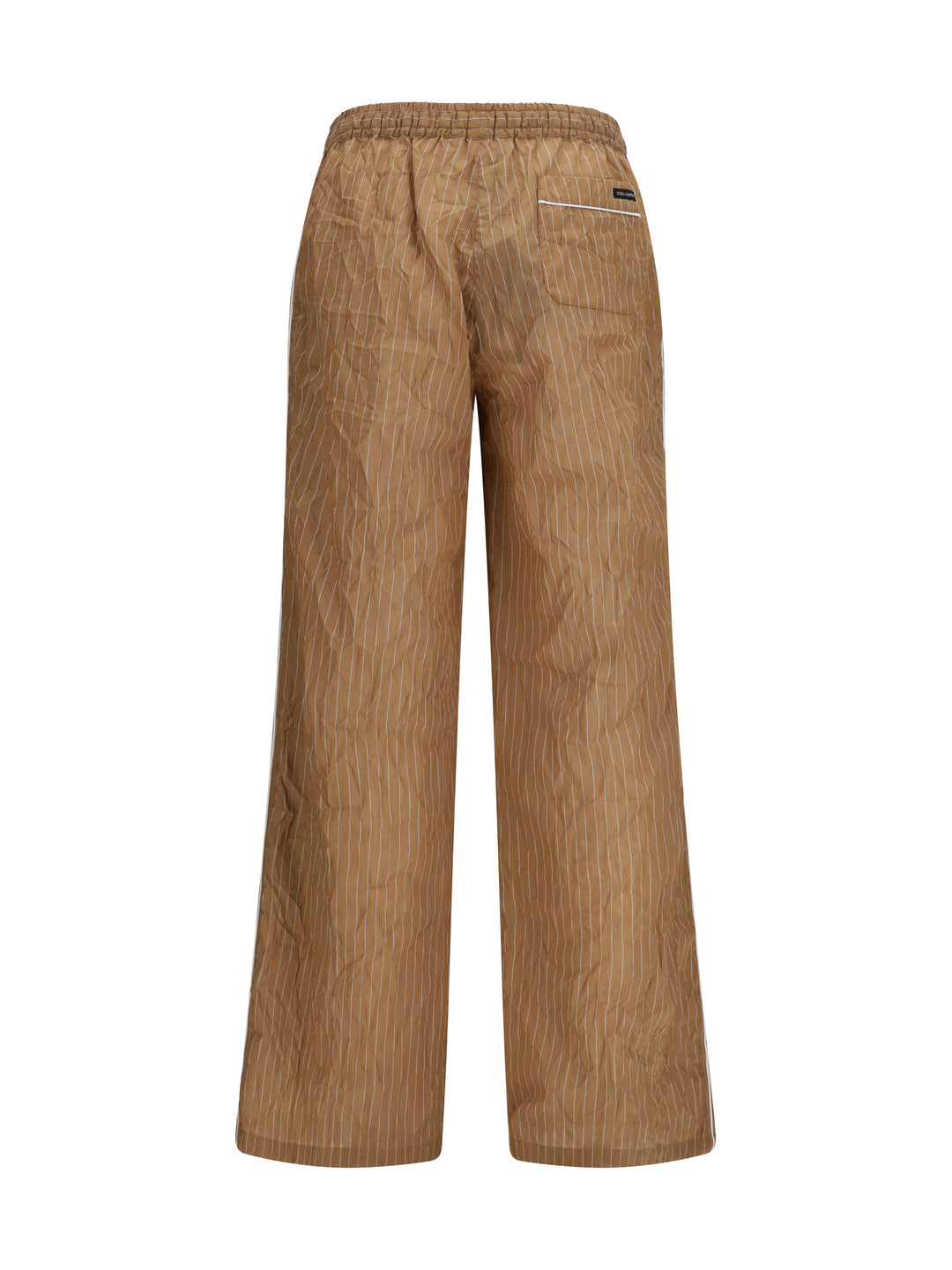 Vanity Pants in striped froissé fabric 2
