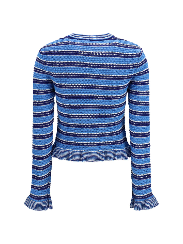 Striped cotton Cardigan 2