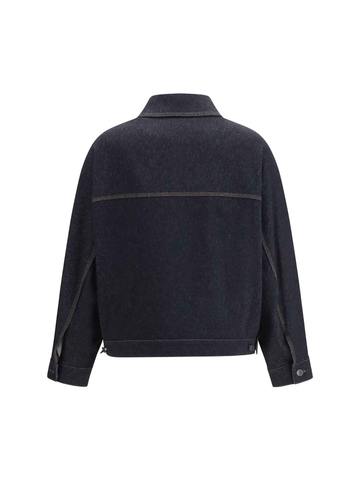 Denim print jersey Jacket