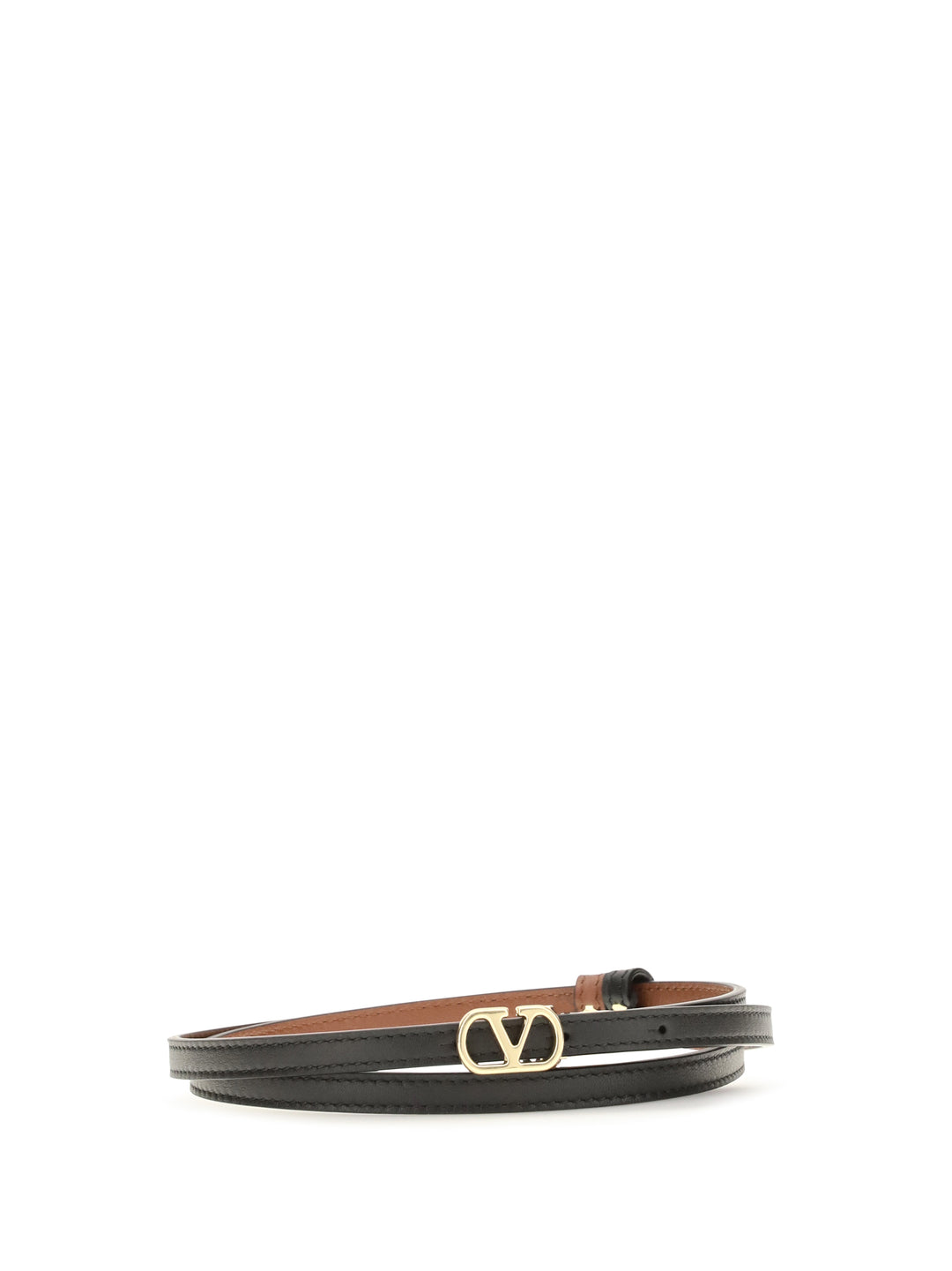 Reversible VLogo Signature glossy calfskin Belt 1