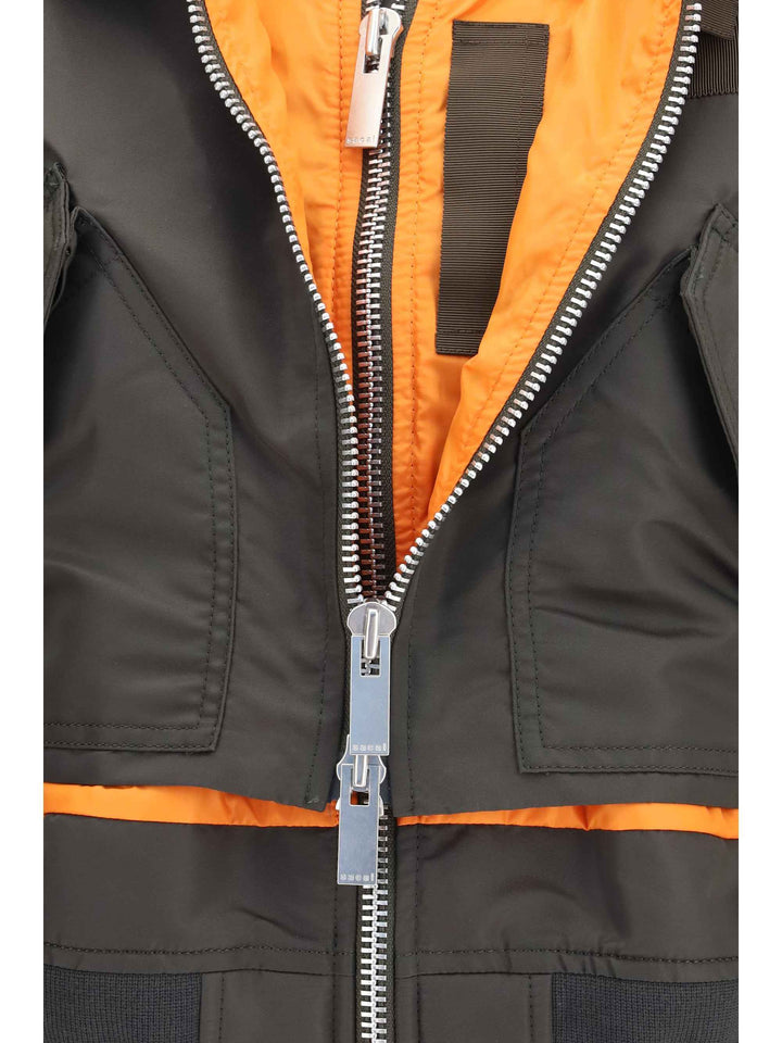 Double-zip nylon Jacket