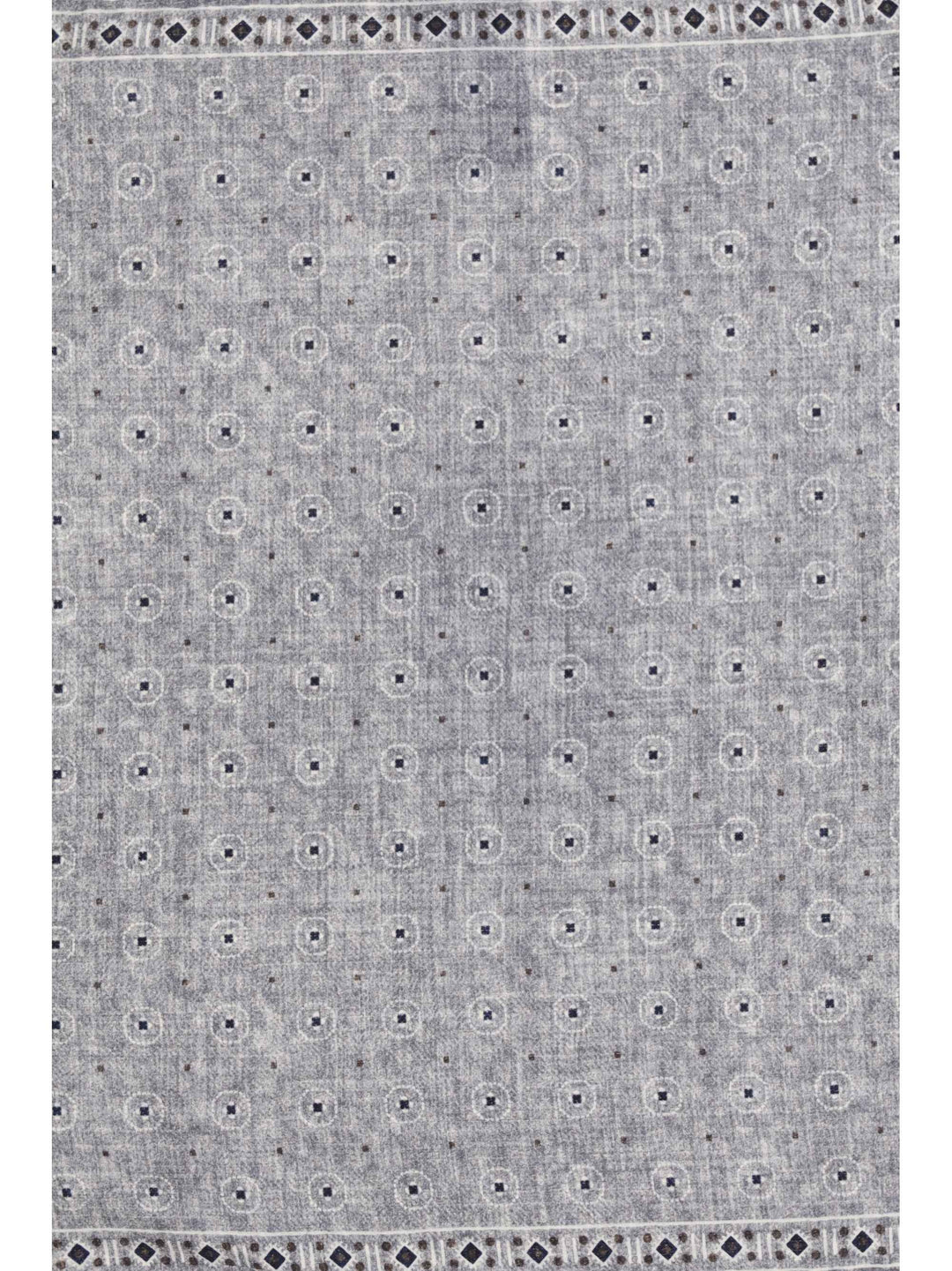 Ethnic-patterned silk Pocket Square