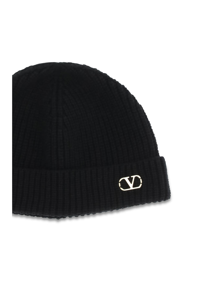VLogo Beanie in cashmere 3