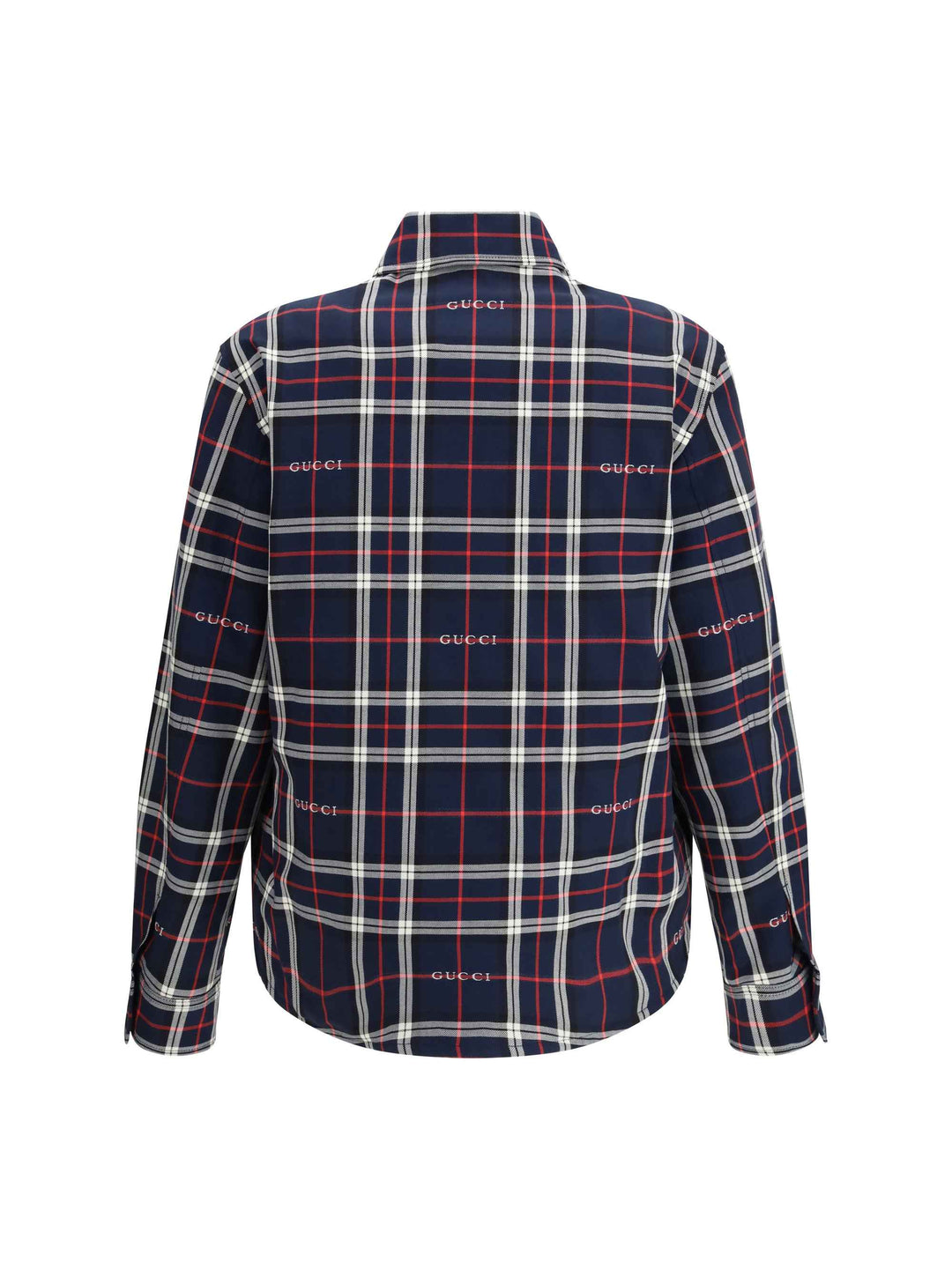 Padded tartan cotton jacquard Shirt