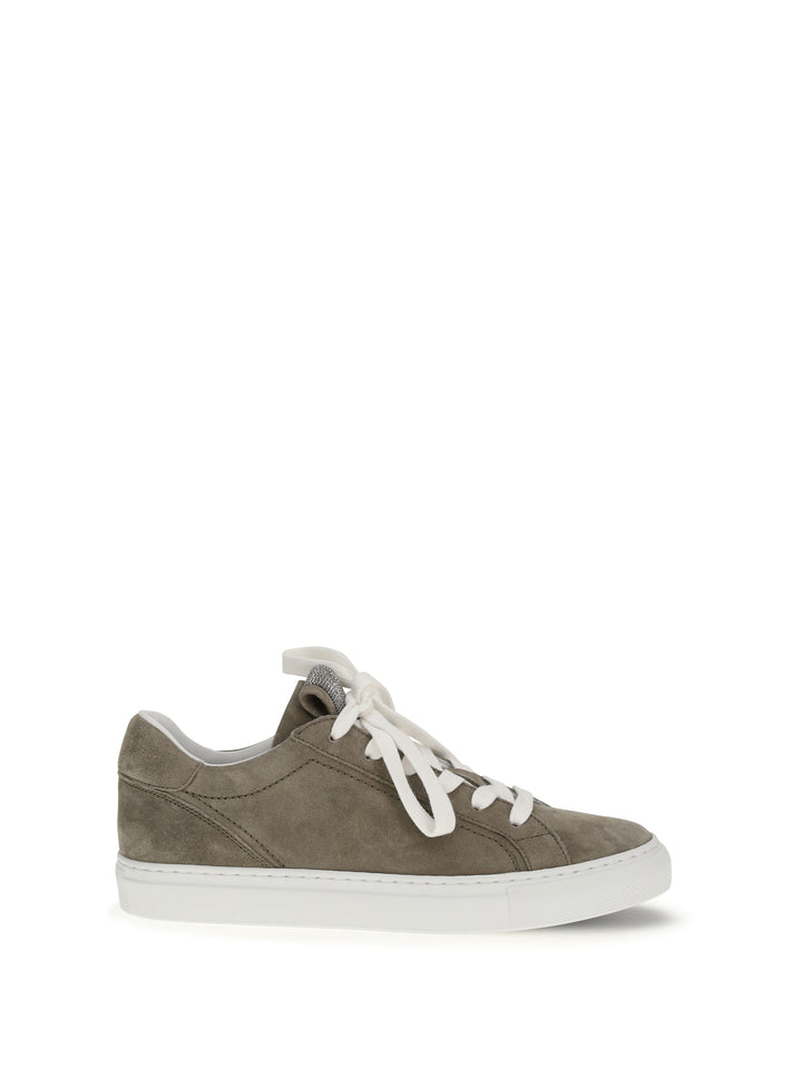 Suede Sneakers with Precious Loop 1