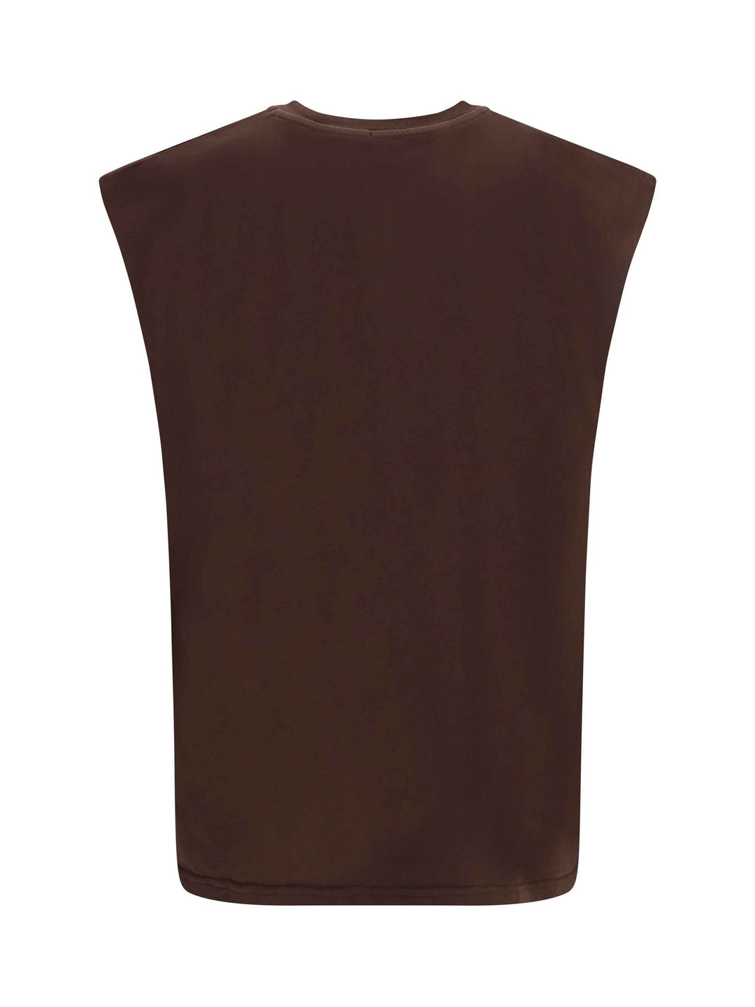 History Sleeveless T-Shirt in cotton with all-over “History” print