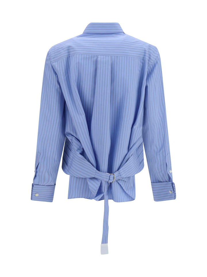 Cotton poplin Shirt with belt