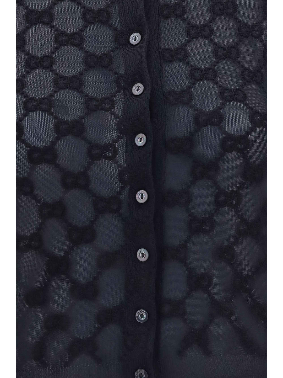 GG all-over viscose crepe Cardigan