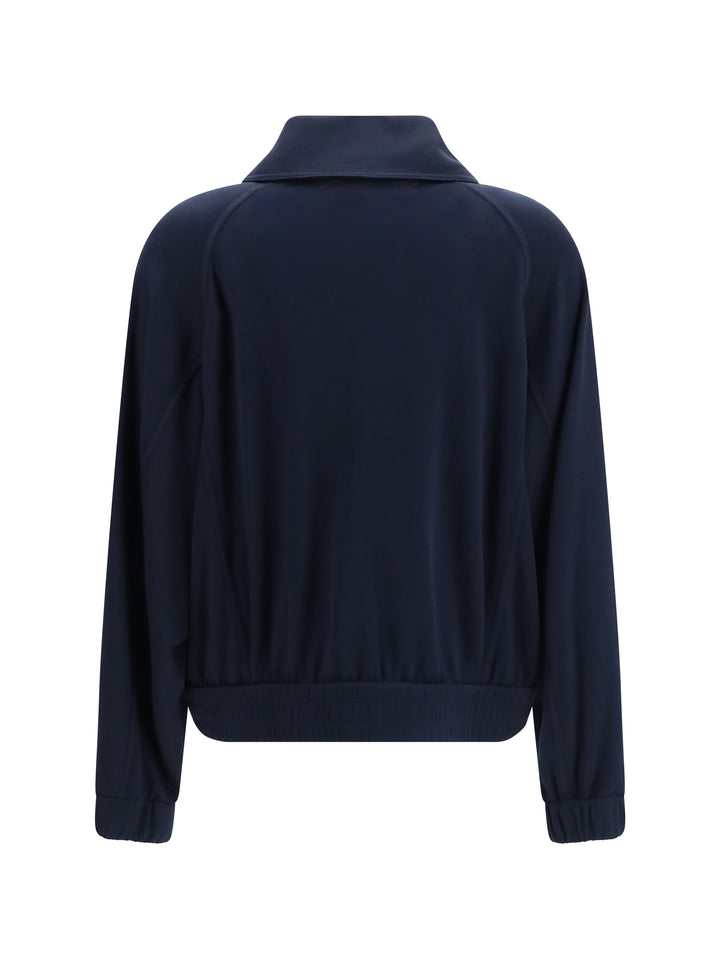 High-neck Sweatshirt in cotton and silk blend 2