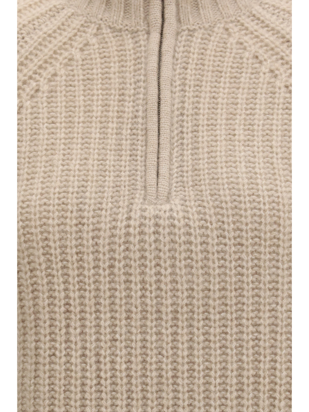 Ribbed Troyer Sweater with zip 3