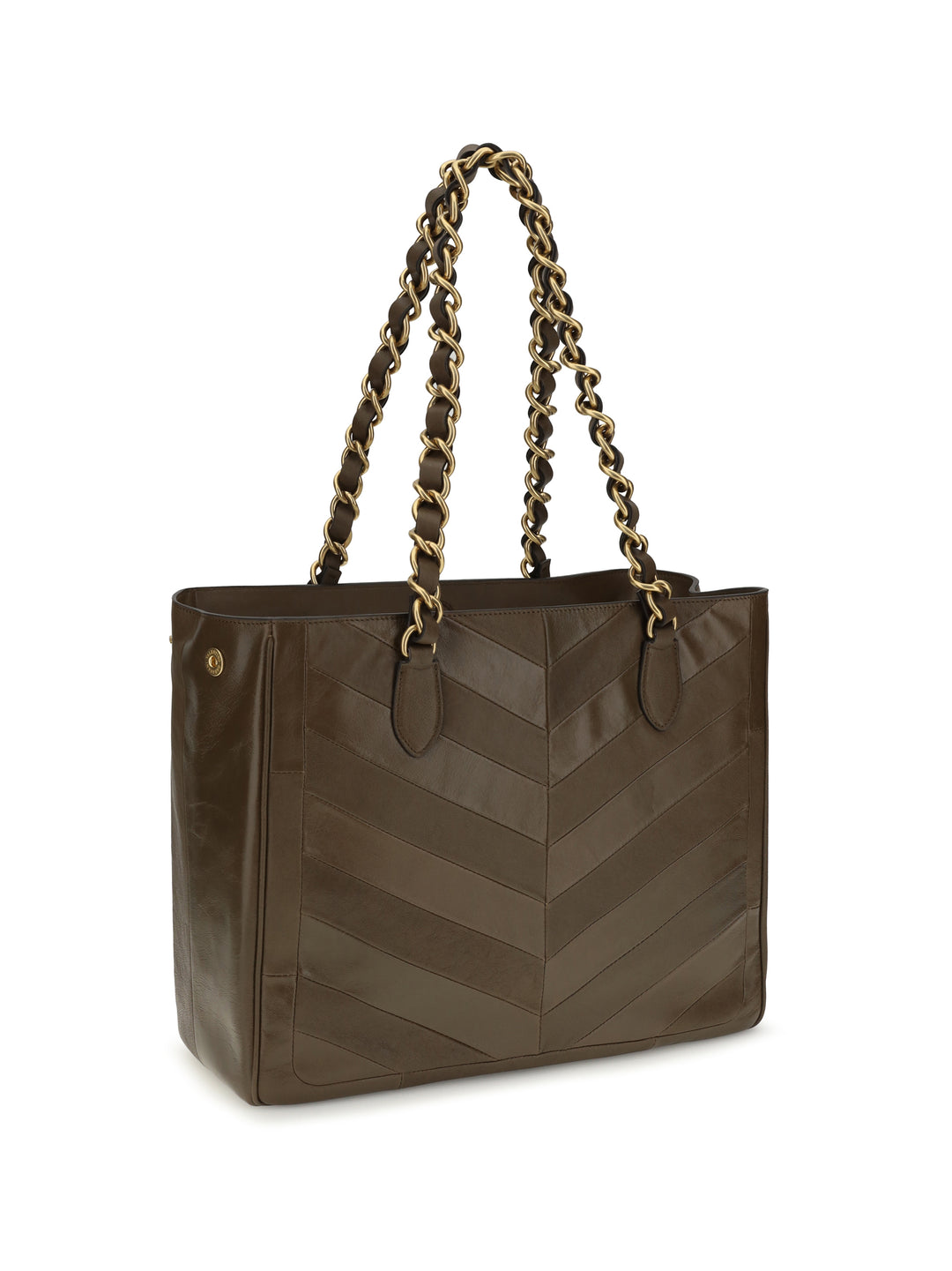 Laseine Chevron nappa Shopping Bag 3