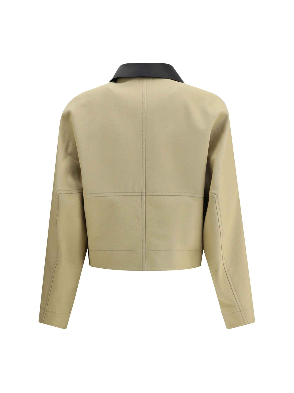 Cropped cotton and wool Caban