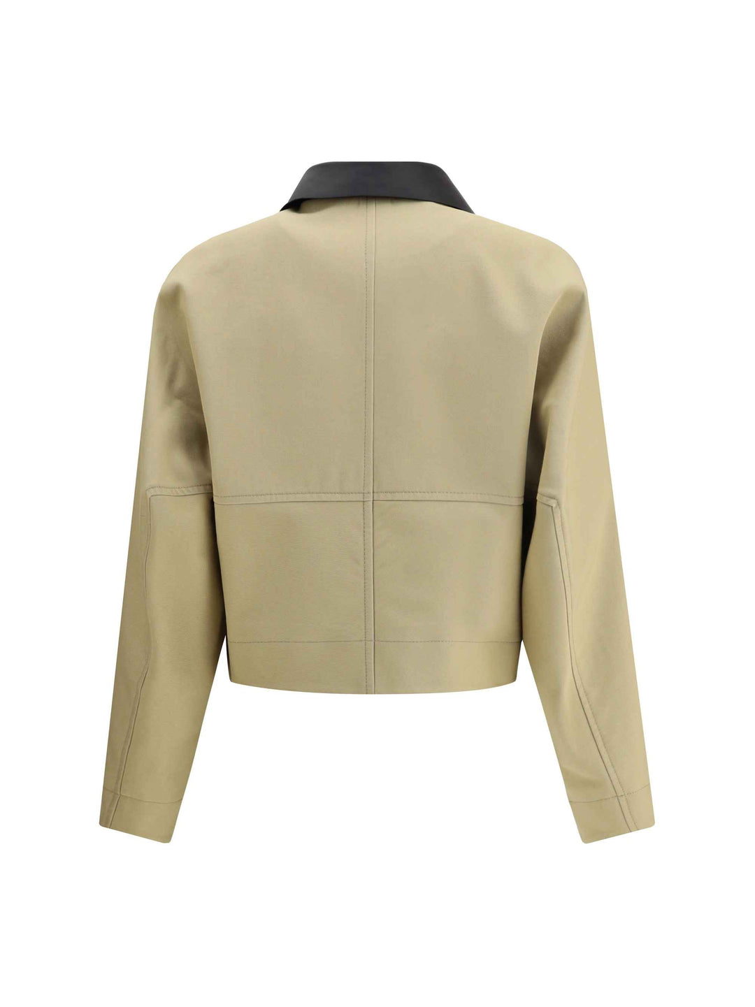 Cropped cotton and wool Caban