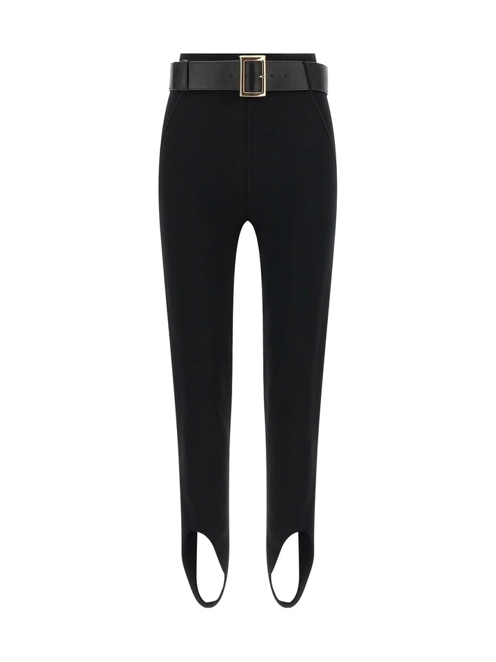 Stretch jersey Leggings with belt 1