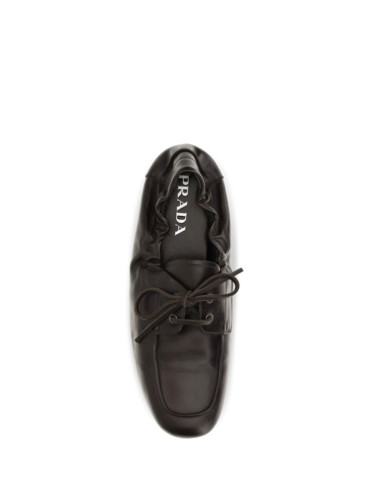Aged leather lace-up Sneakers 4