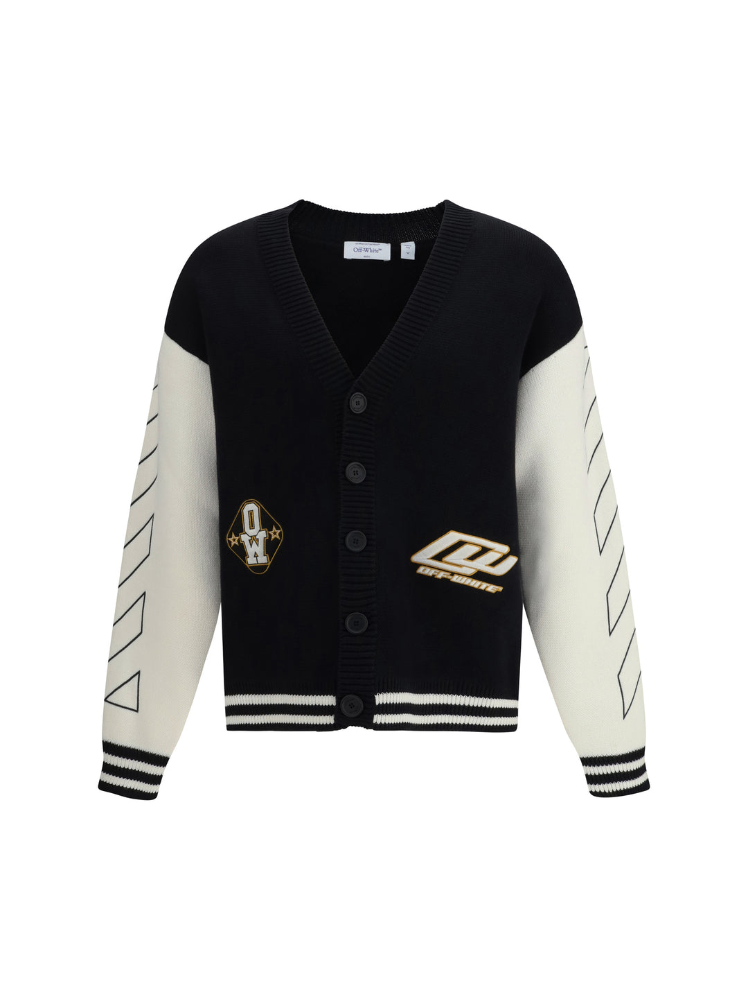 Star Logo Diagonal Varsity Cardigan 1