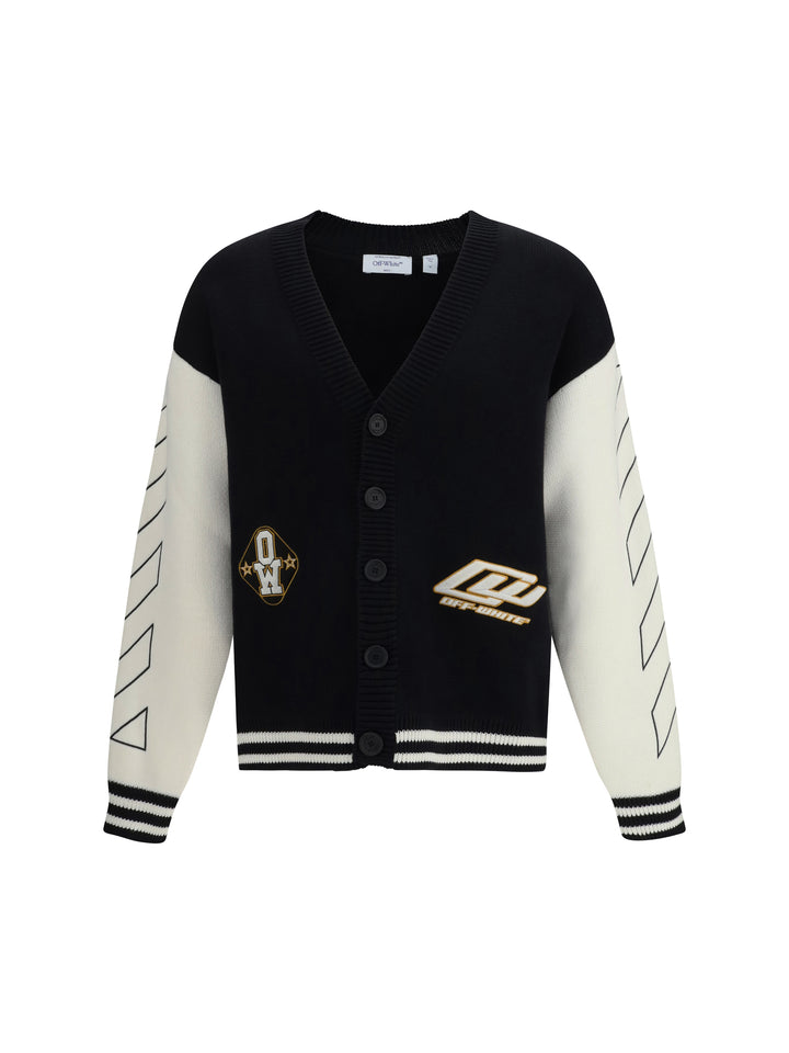 Star Logo Diagonal Varsity Cardigan 1