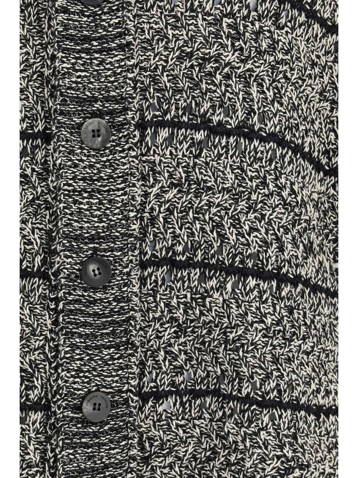 Mouliné texture knit Shirt