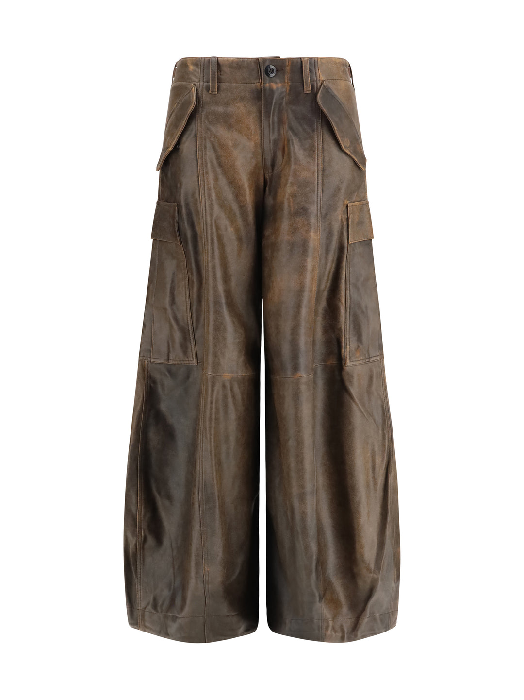 Leather Cargo Pants 1