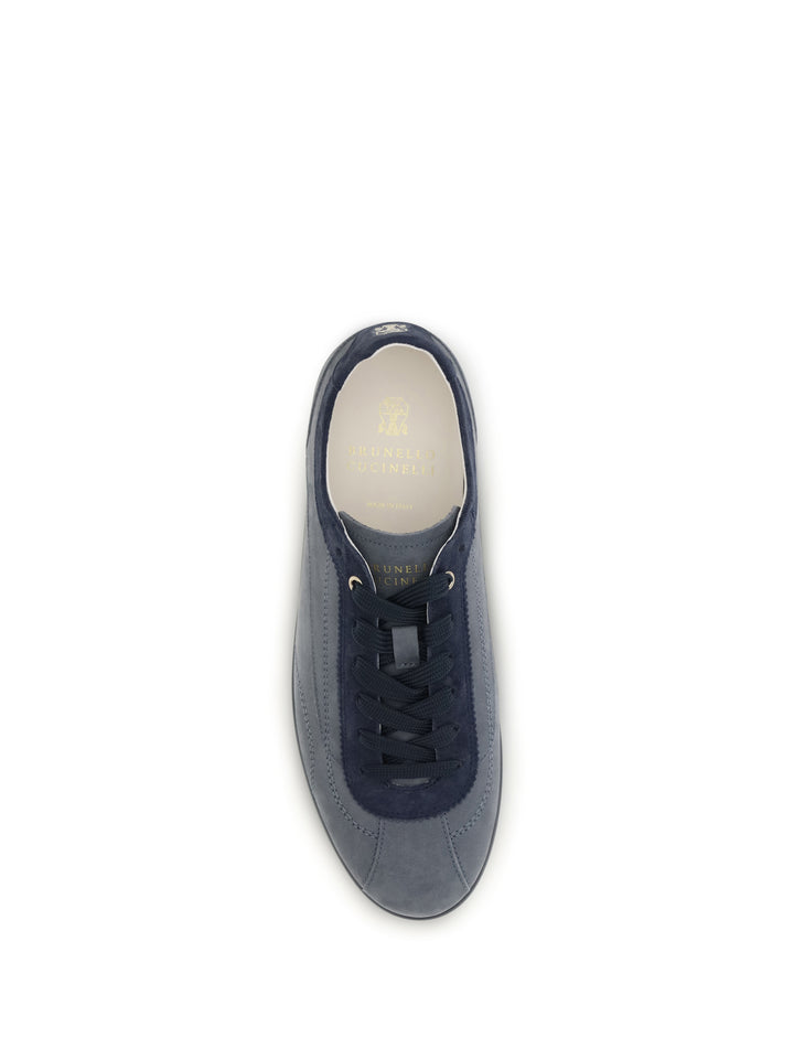 Nubuck and suede Sneakers with Slim sole 4